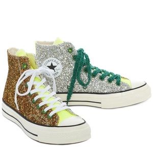 J.w Anderson glittery converses